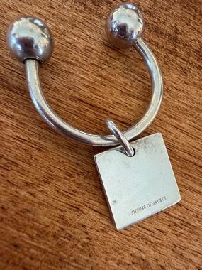 Tiffany & Co. Sterling Silver Key Fob wi/Square Tag Boston Athletic Assoc
